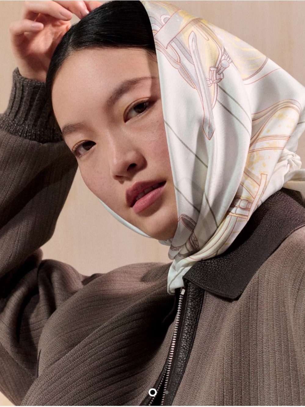 NIB Hermes Tous en Selle scarf 90 Blanc - Picture 7 of 7